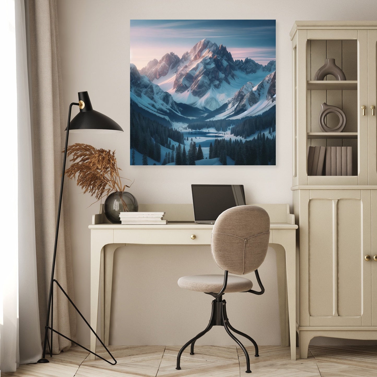 Dawn Mountain Serenity Canvas