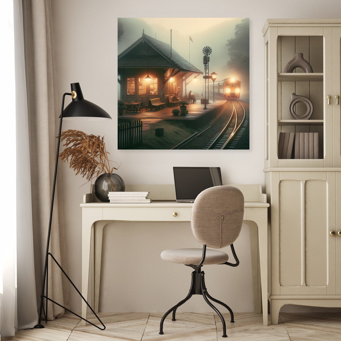 Dawn's Quiet Station Canvas