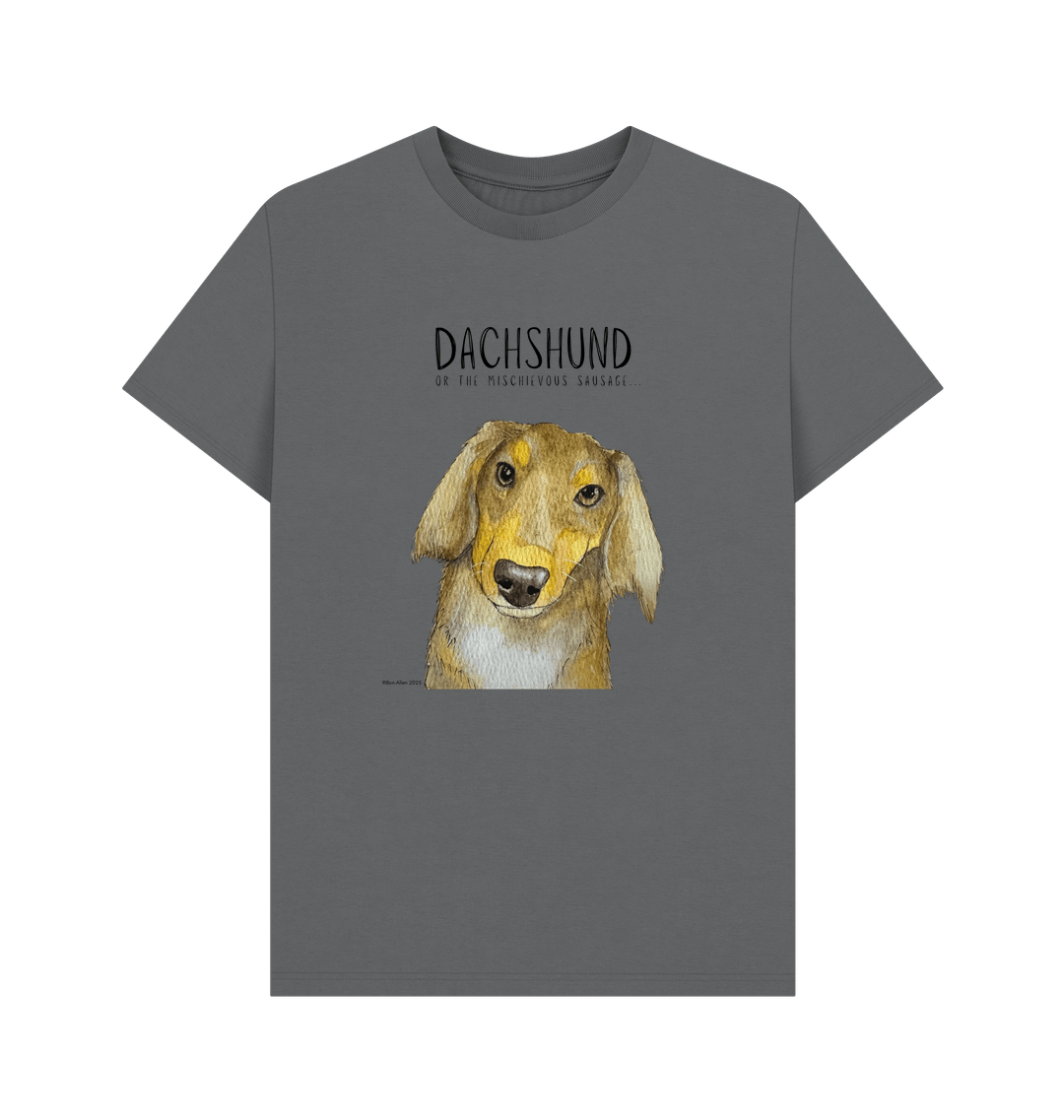 Long Haired Dachshund Tee – Mischievous Hot Dog Energy!