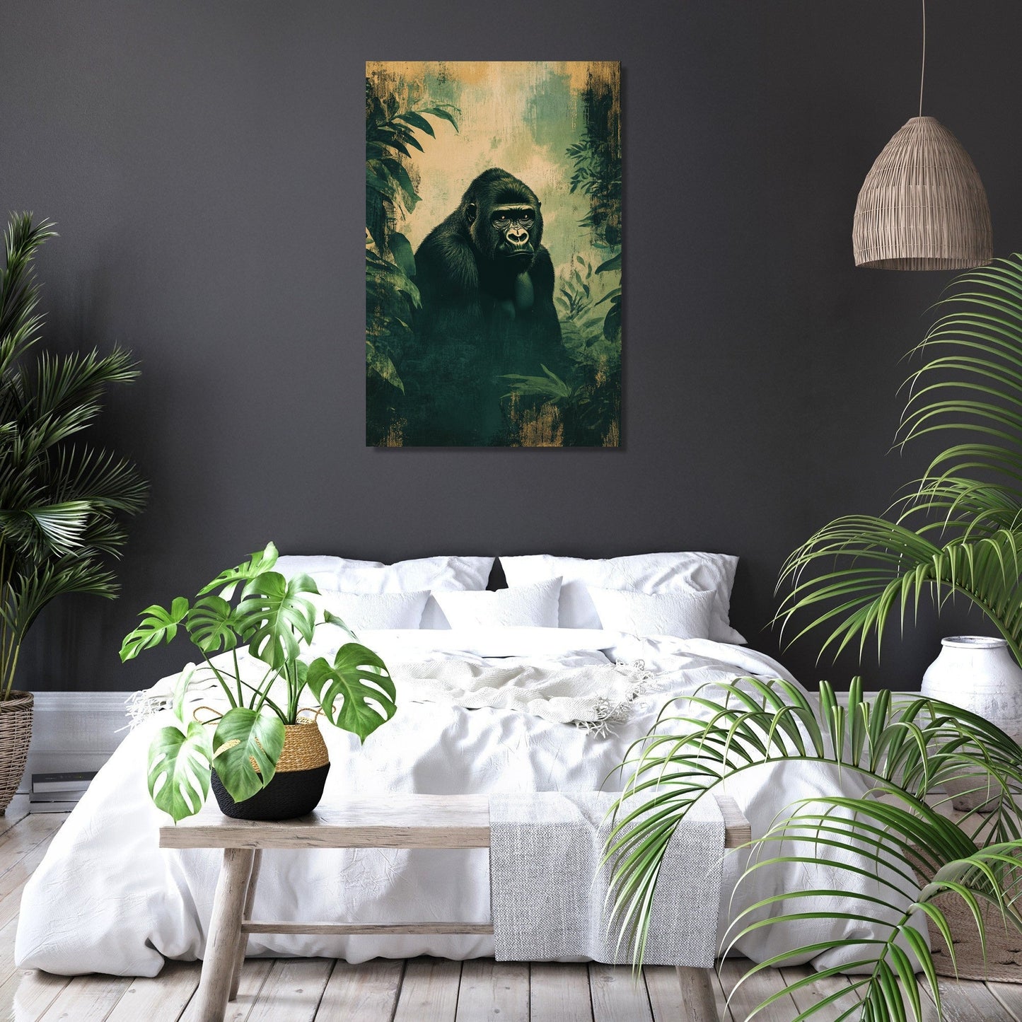 Gorilla Gaze Canvas