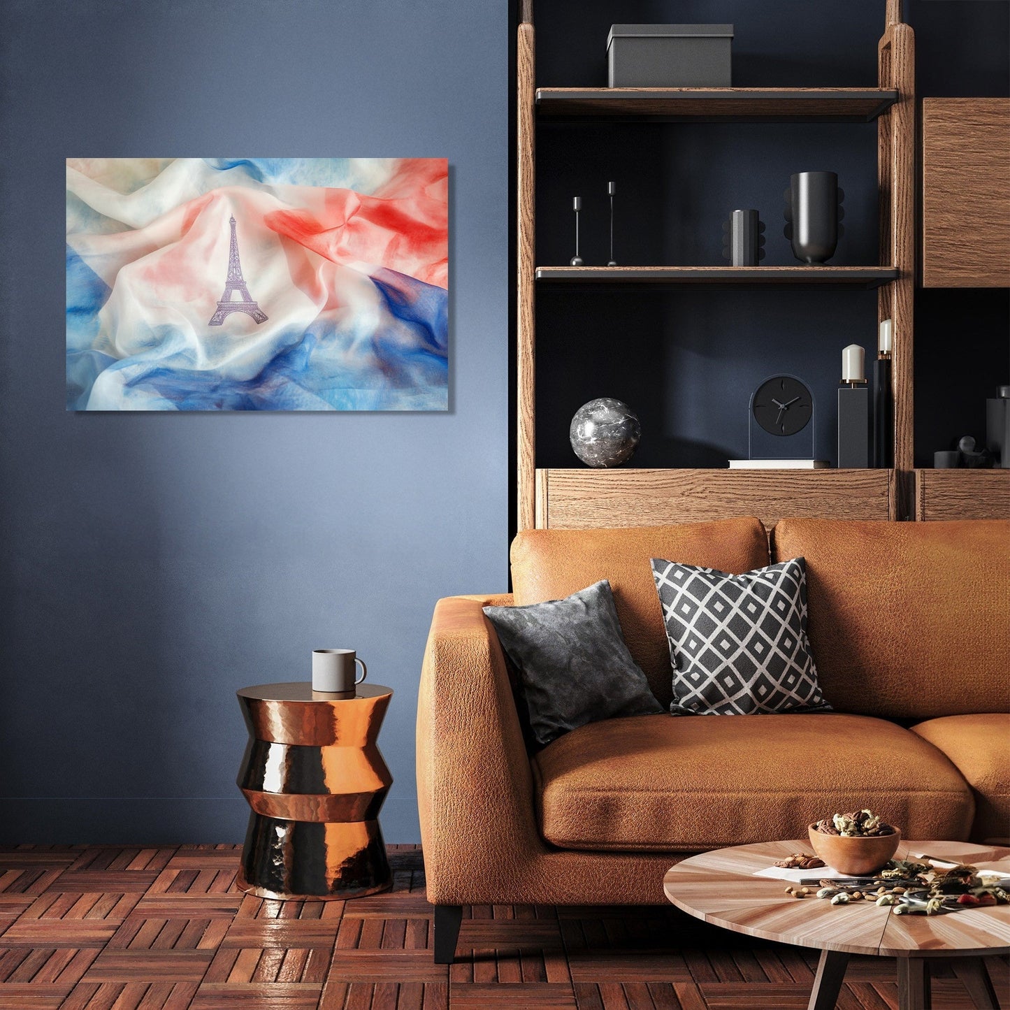 Eiffel Tricolour Canvas