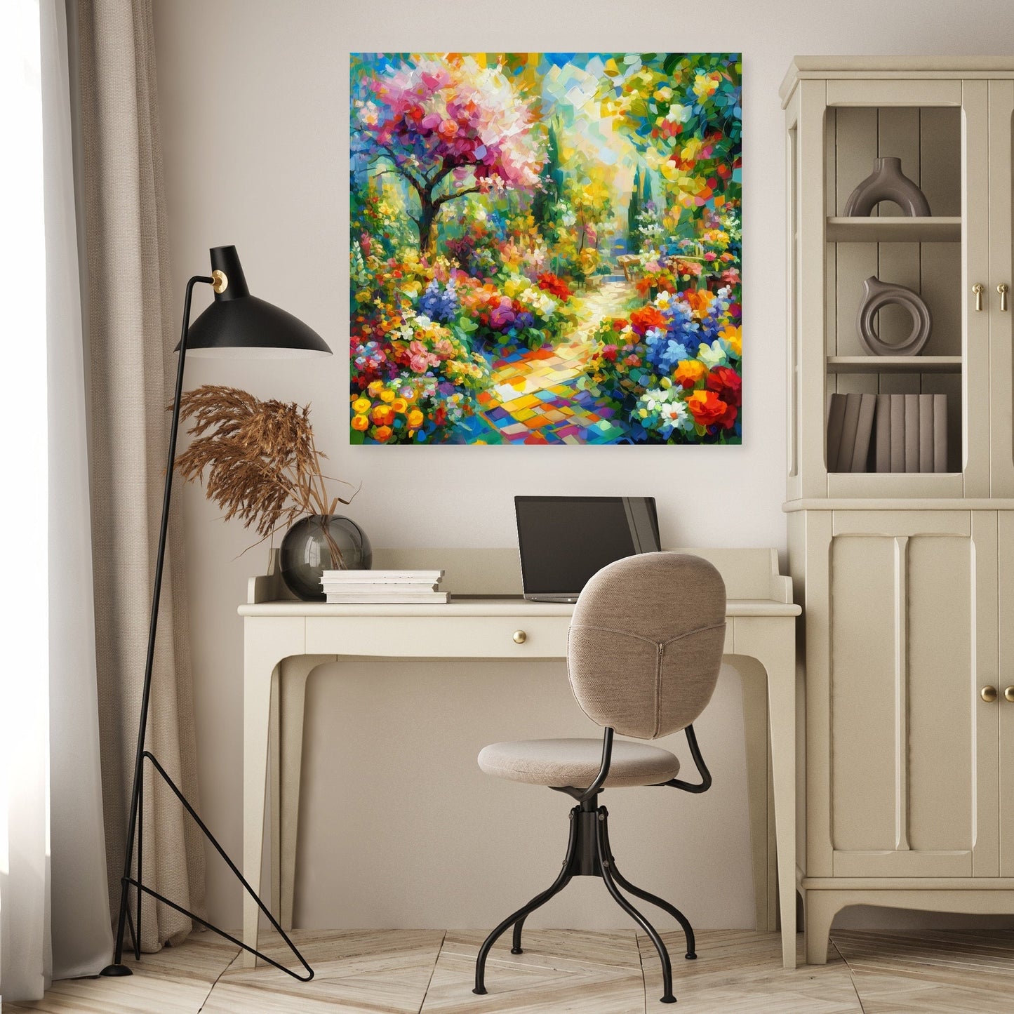 Cubist Spring Garden Canvas