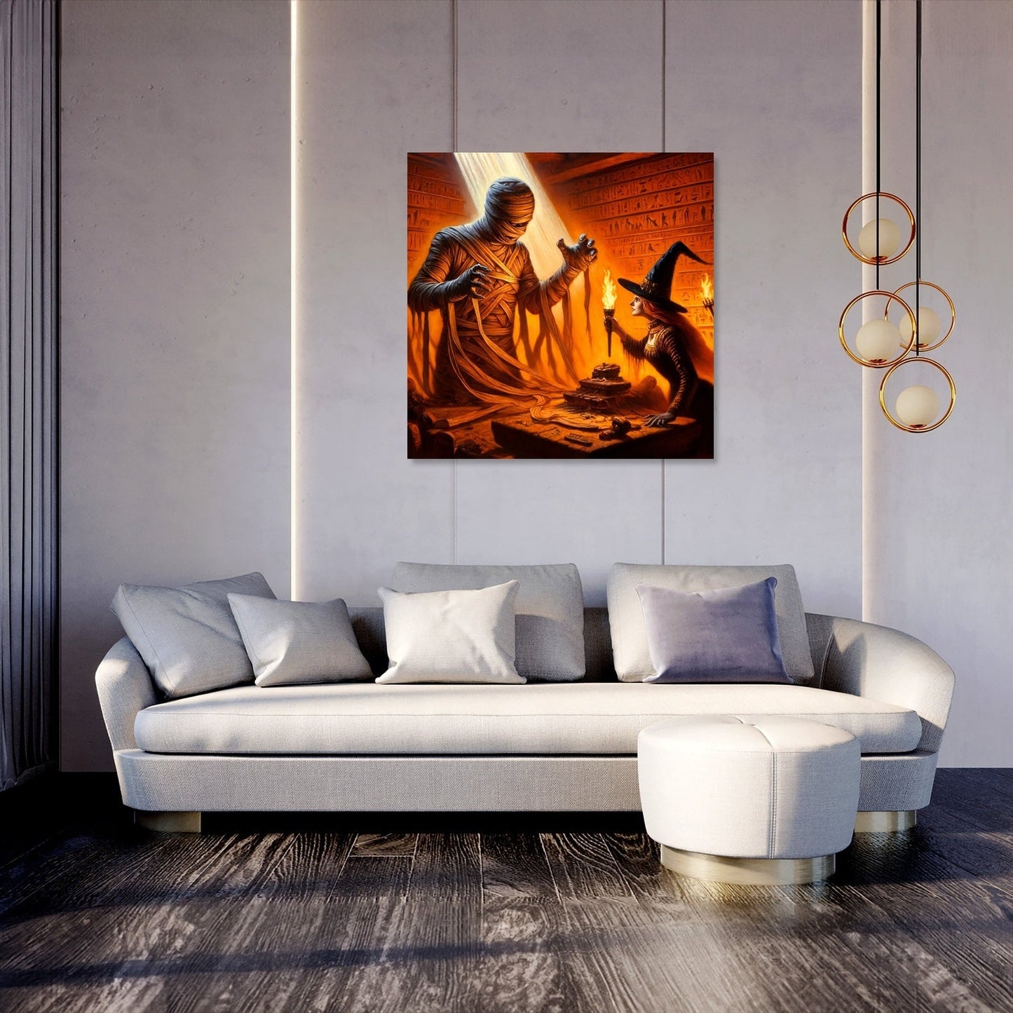 Tomb Confrontation Canvas