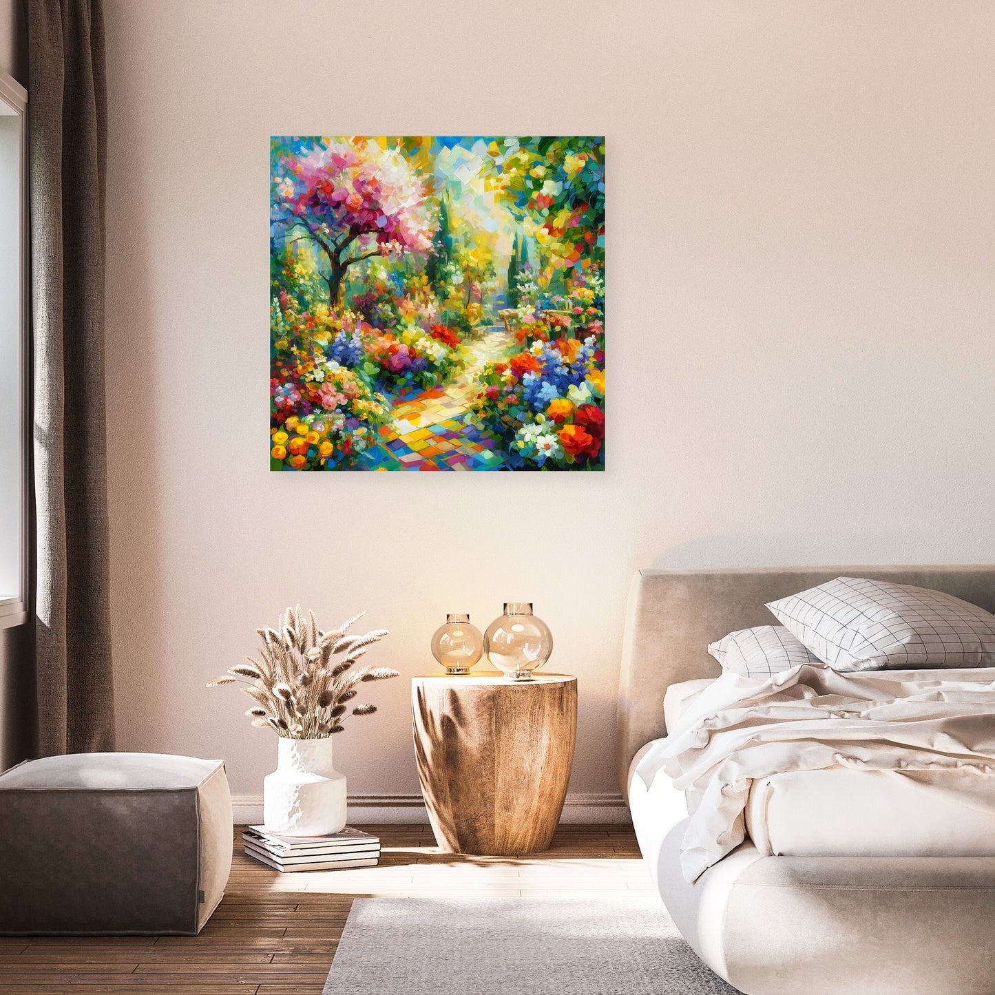 Cubist Spring Garden Canvas