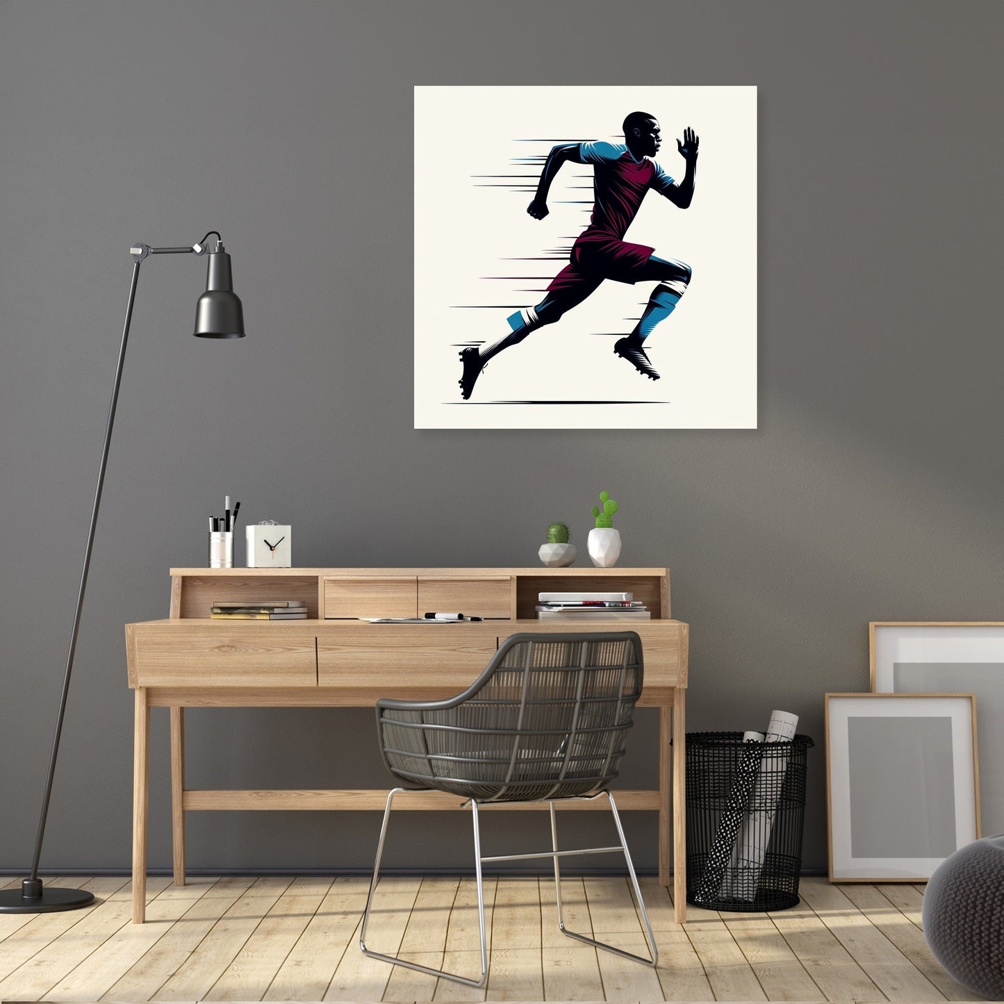 London Claret Rush Canvas