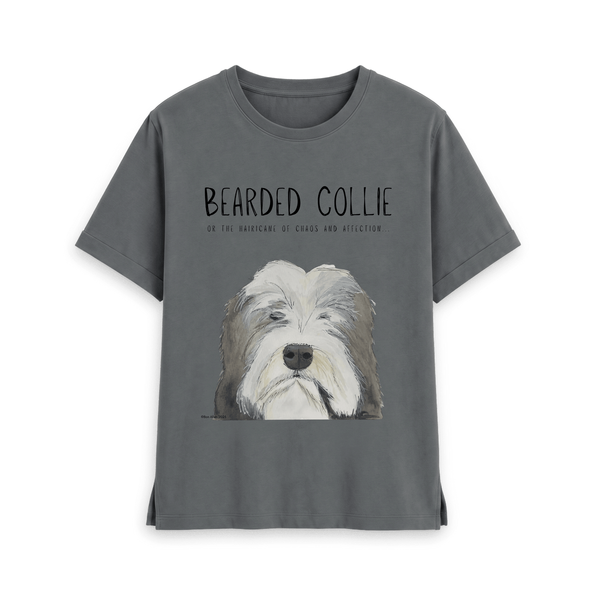 The Hairicane Vibes – Bearded Collie Relaxed Fit Tee
