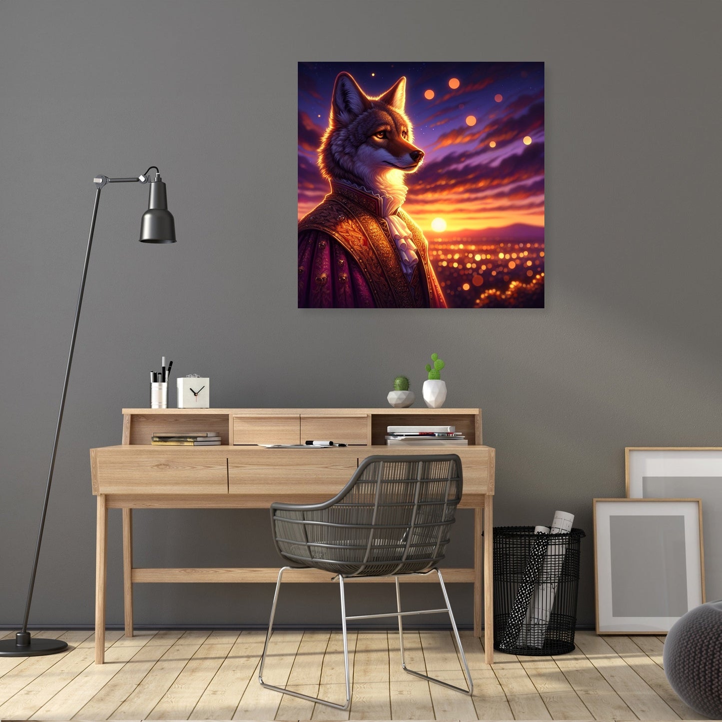 Dusk Majesty Coyote Canvas
