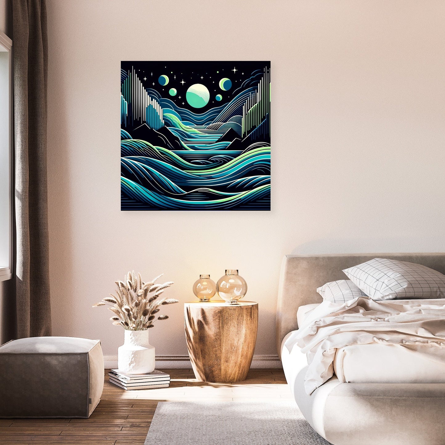 Midnight Waves Canvas