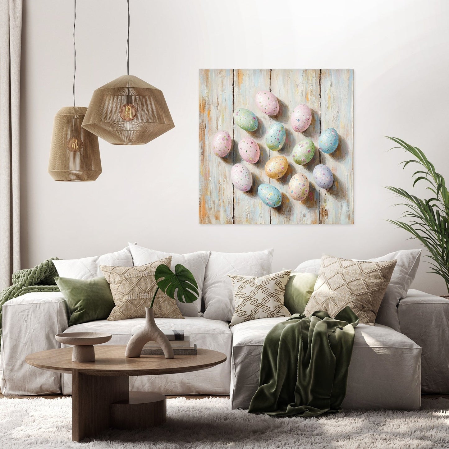 Pastel Easter Egg Canvas