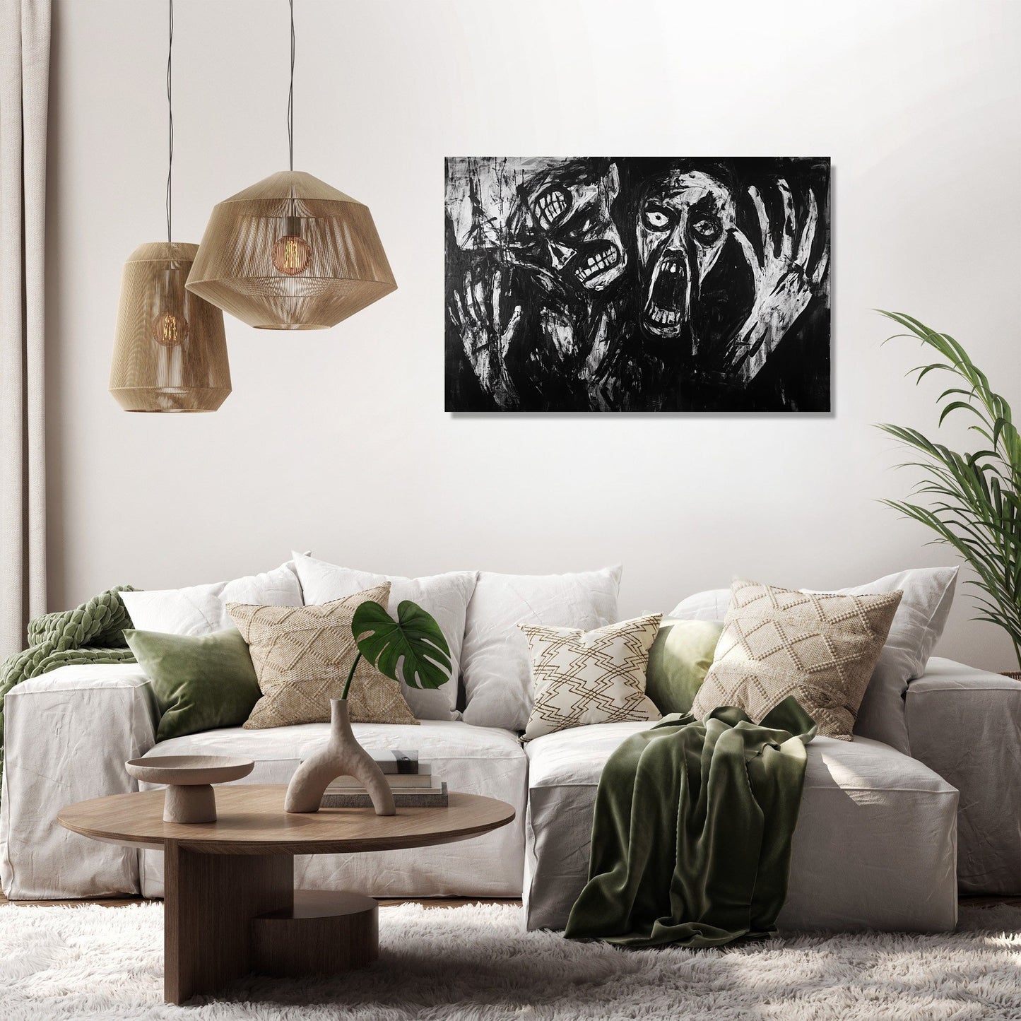 Madness on Monochrome Canvas