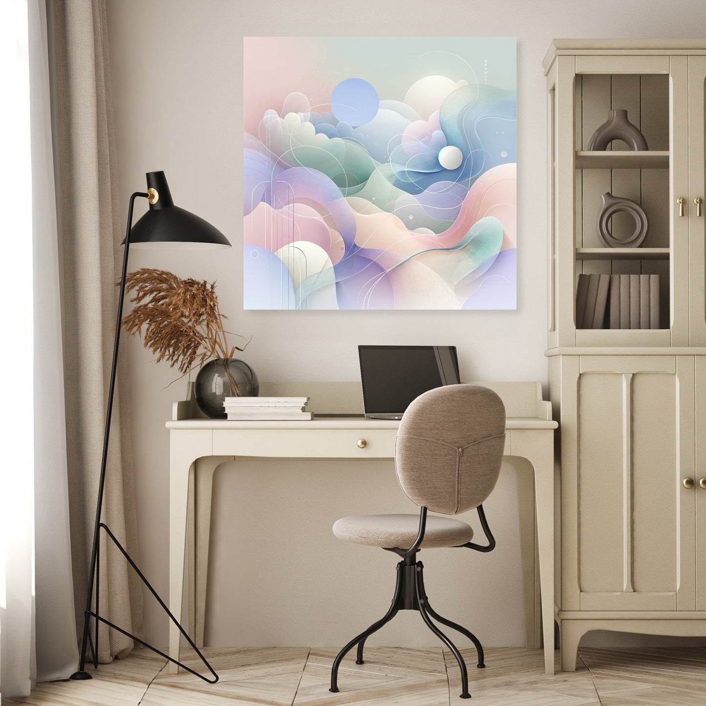 Serene Pastel Whisper Canvas