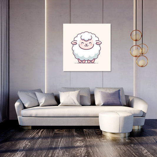 Gentle Fluff Sheep Canvas