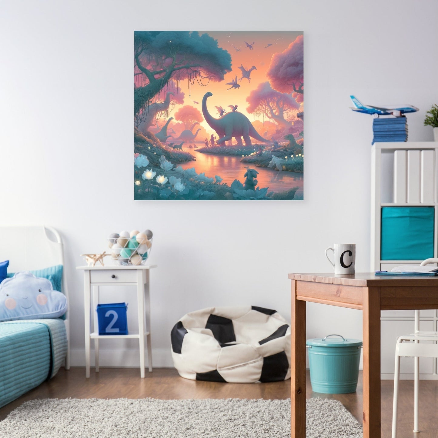 Enchanted Valley Dinosaur Canvas