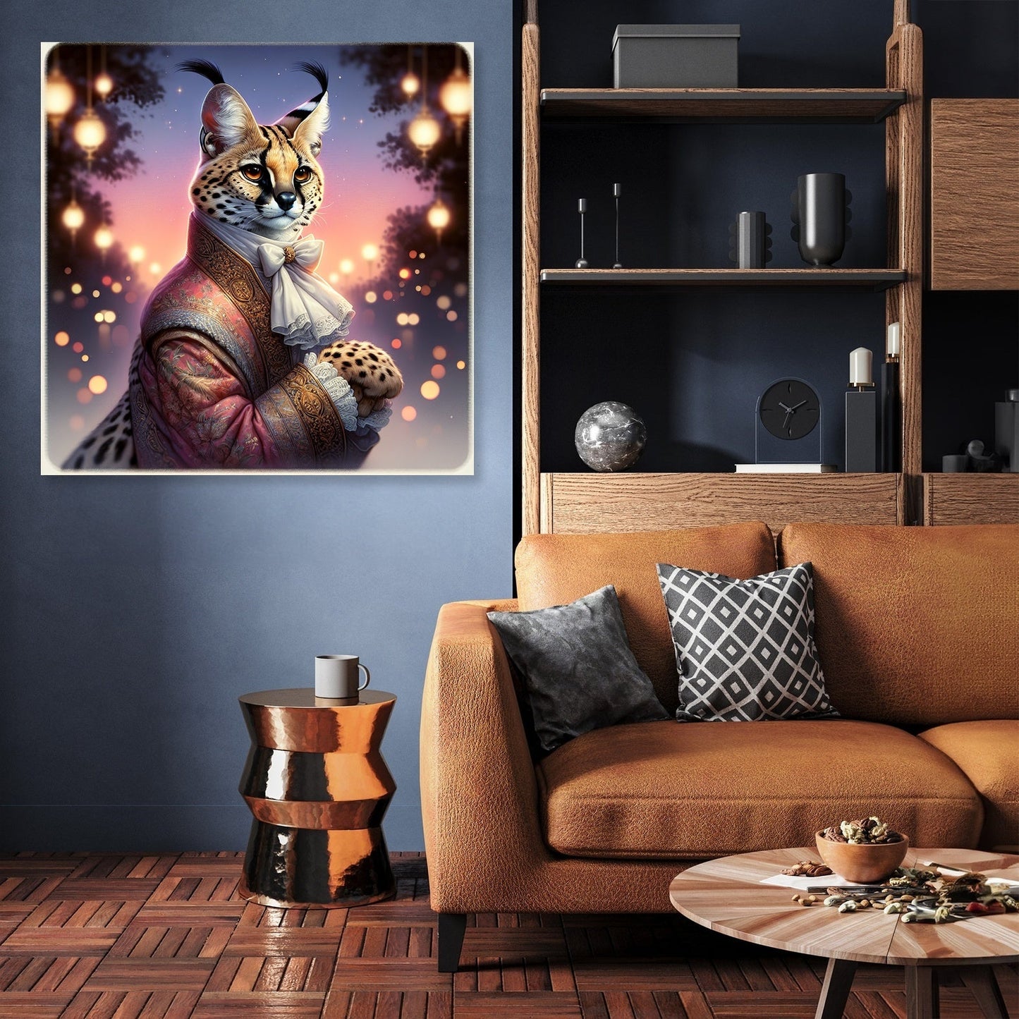 Regal Serval Dusk Canvas