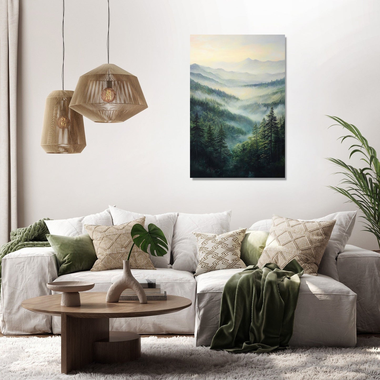 Blue Ridge Misty Canvas
