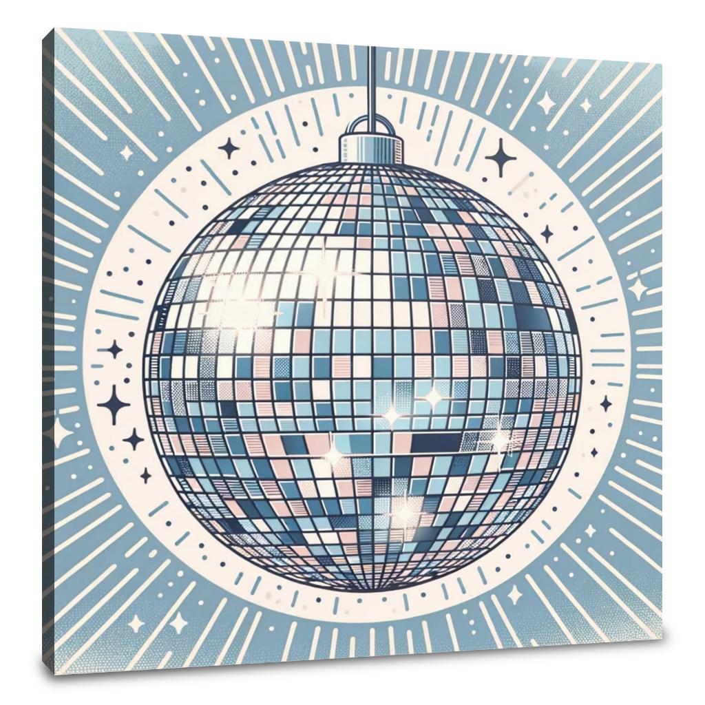 Nostalgic Disco Canvas