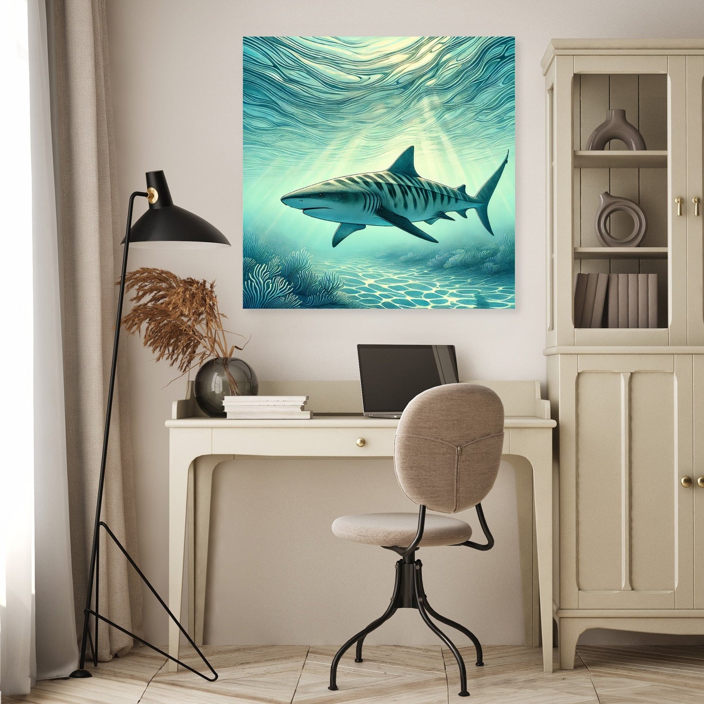 Zebra Shark Serenity Canvas