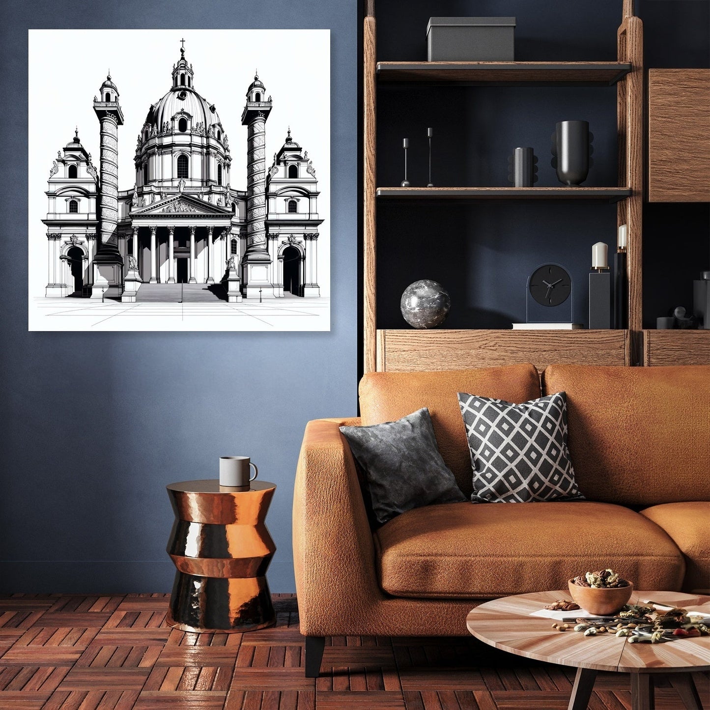 Vienna Karlskirche Essence Canvas