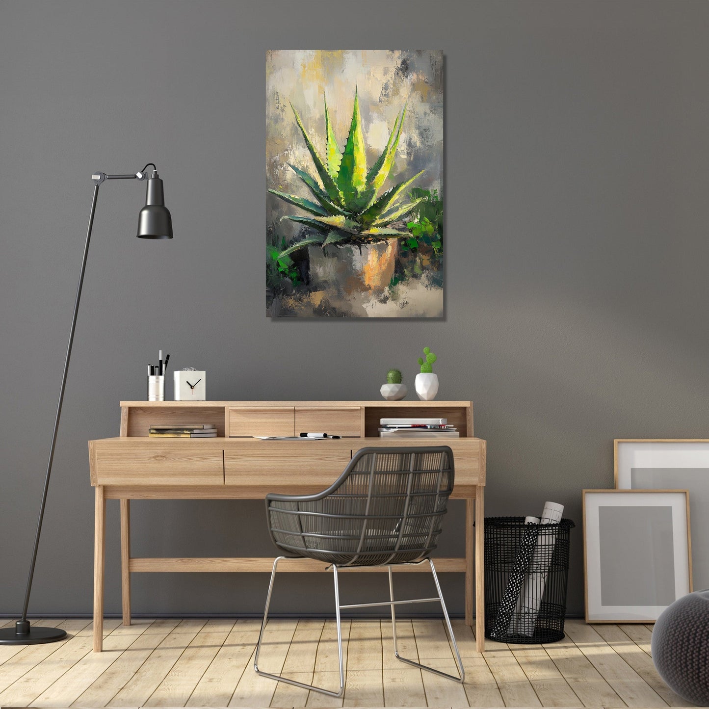 Aloe's Lustrous Canvas