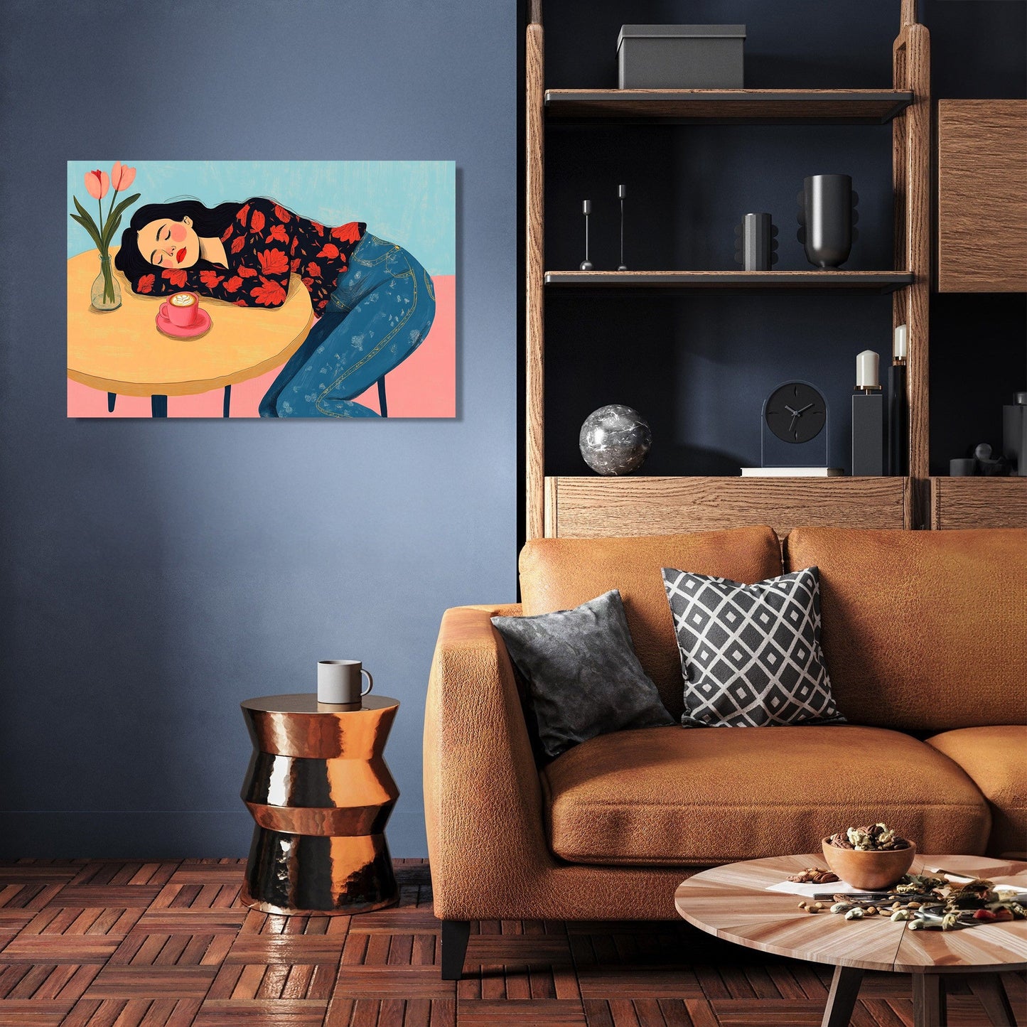 Dreaming by the Tulip Canvas