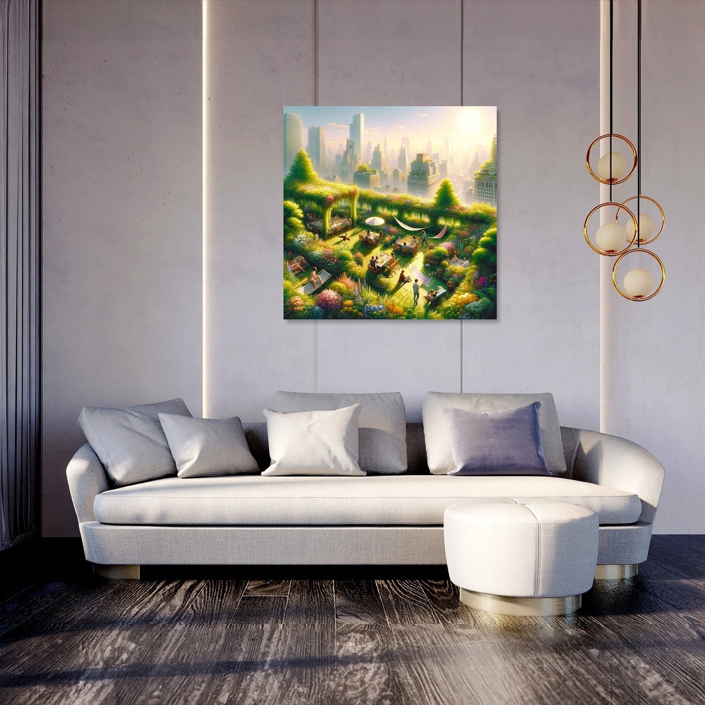 Summer Urban Oasis Canvas