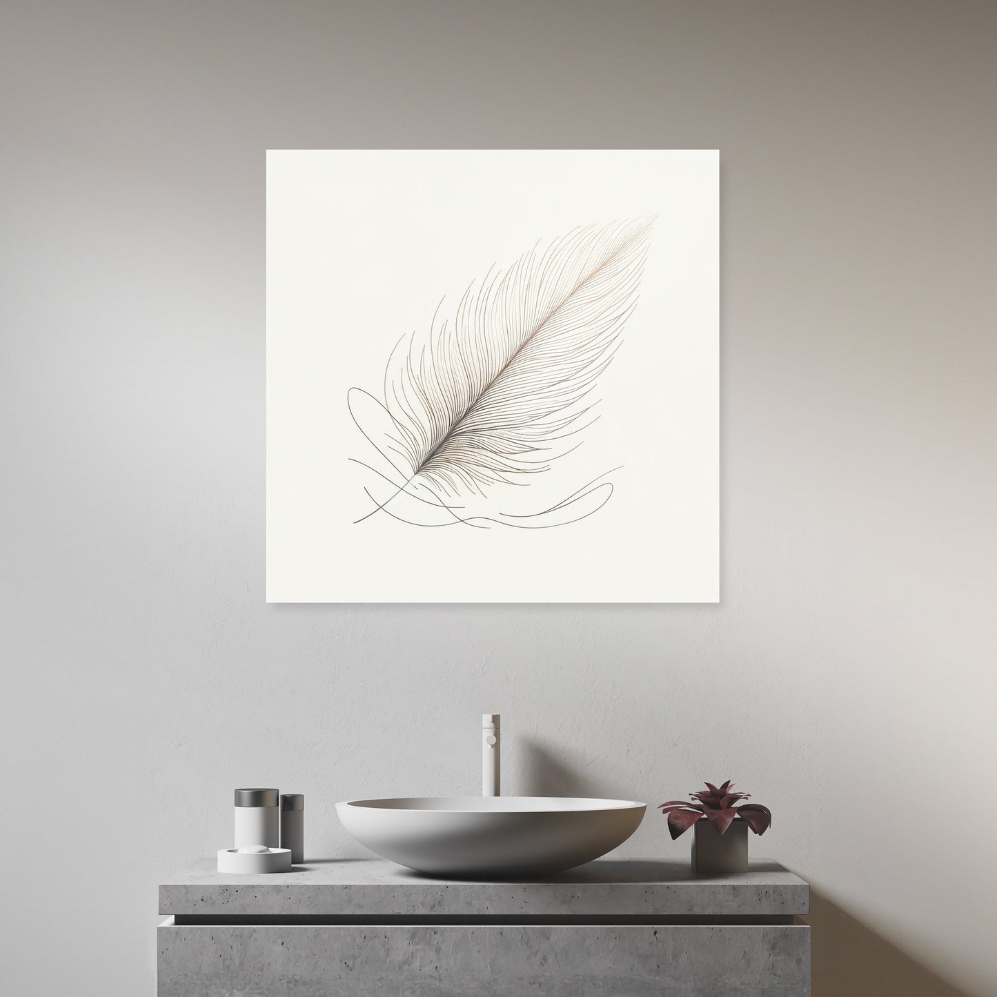 Gentle Feather Canvas