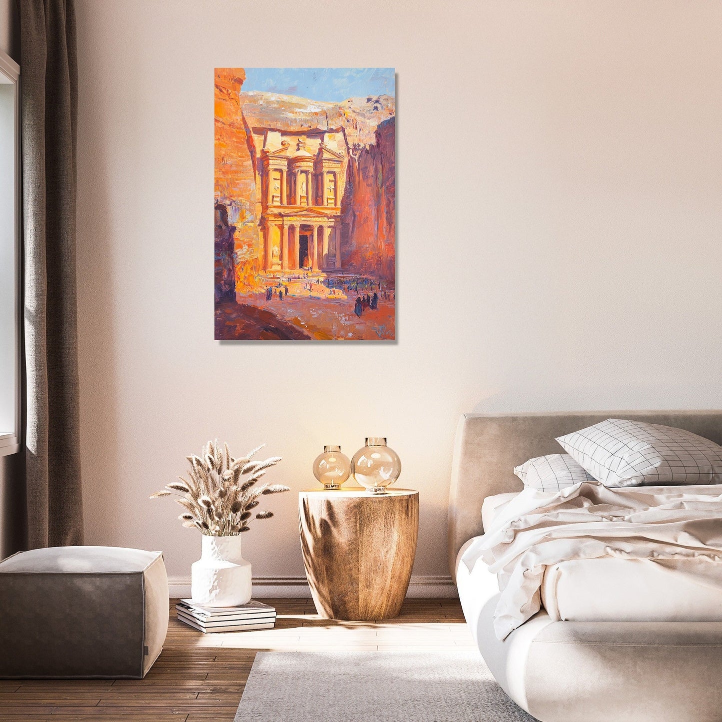 Rose-Red Reverie Canvas