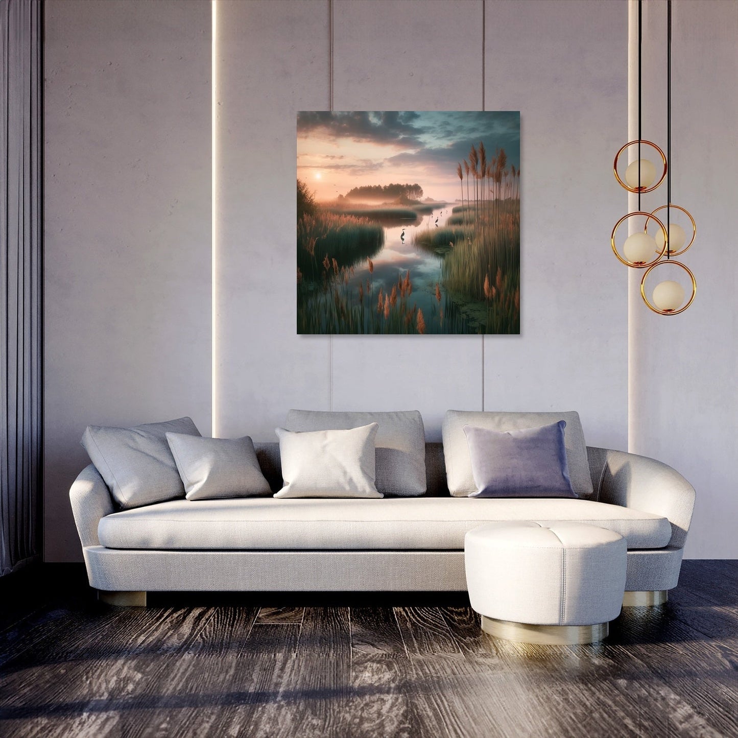 Sunrise Marsh Serenity Canvas