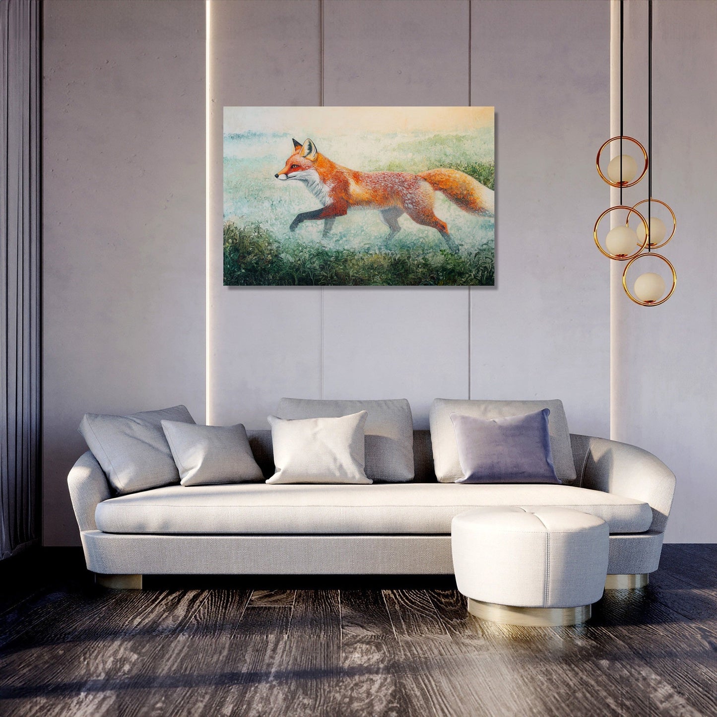 Red Fox Dawn Canvas