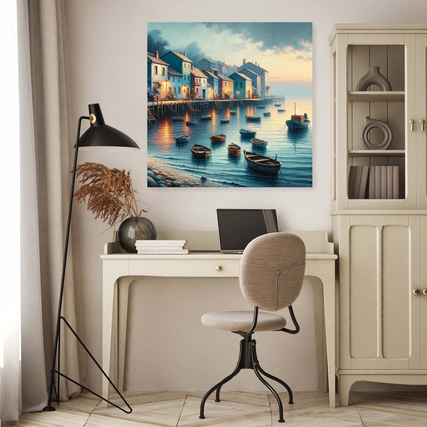 Dusk Harbor Canvas