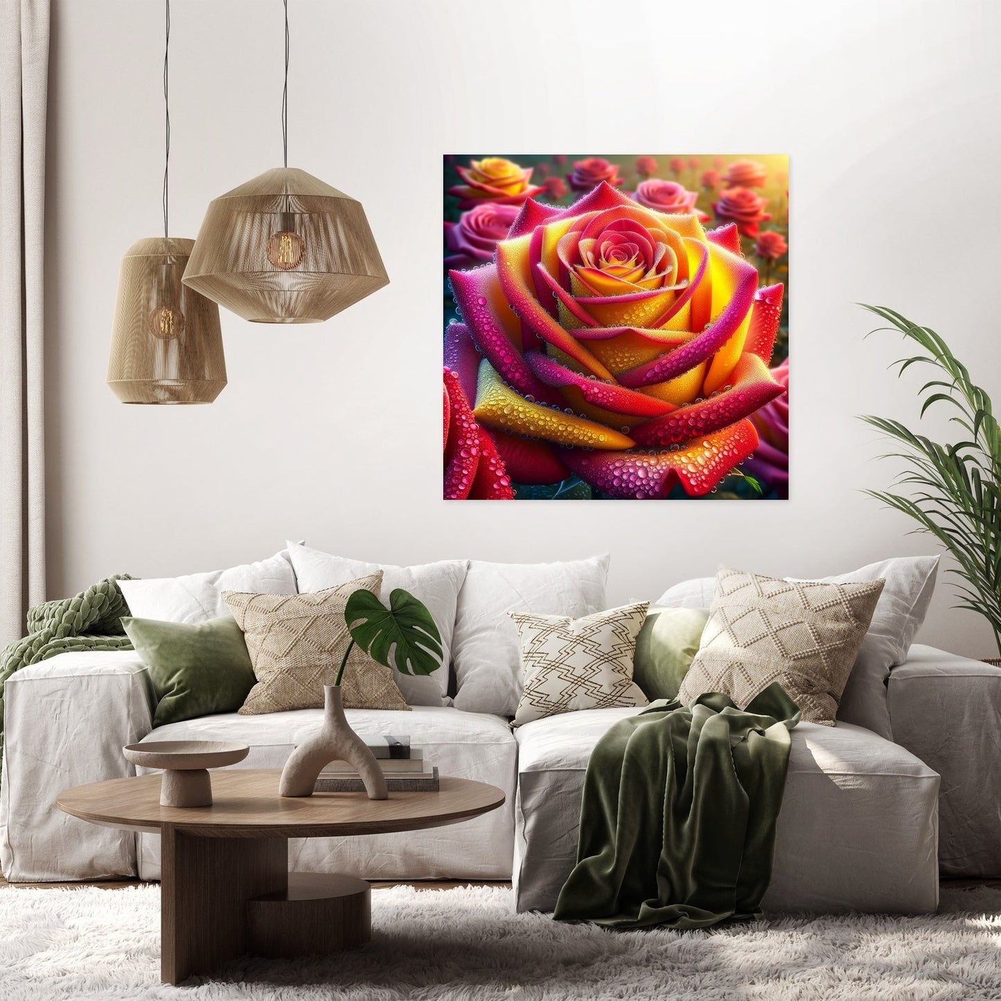 Realism Rose Dew Canvas