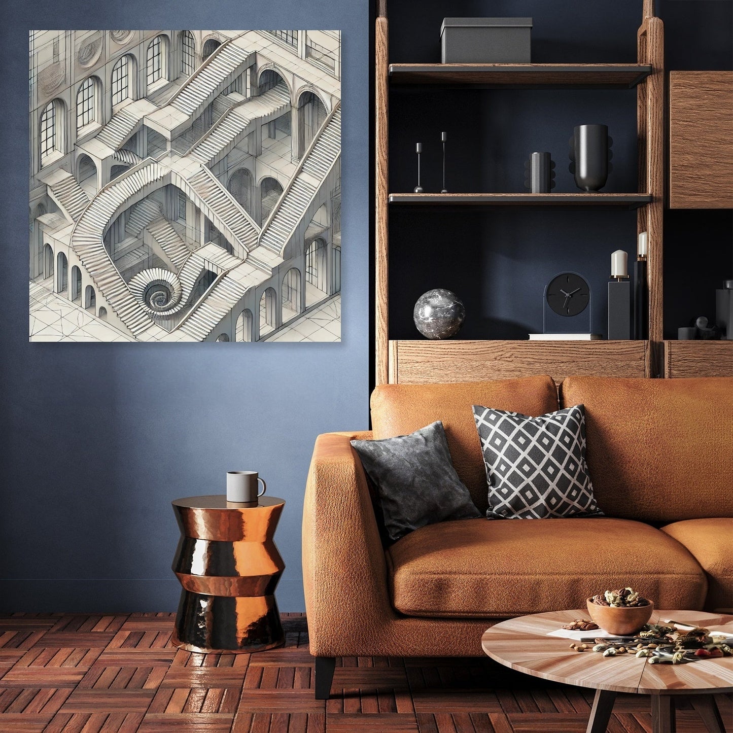 Enigmatic Stair Maze Canvas