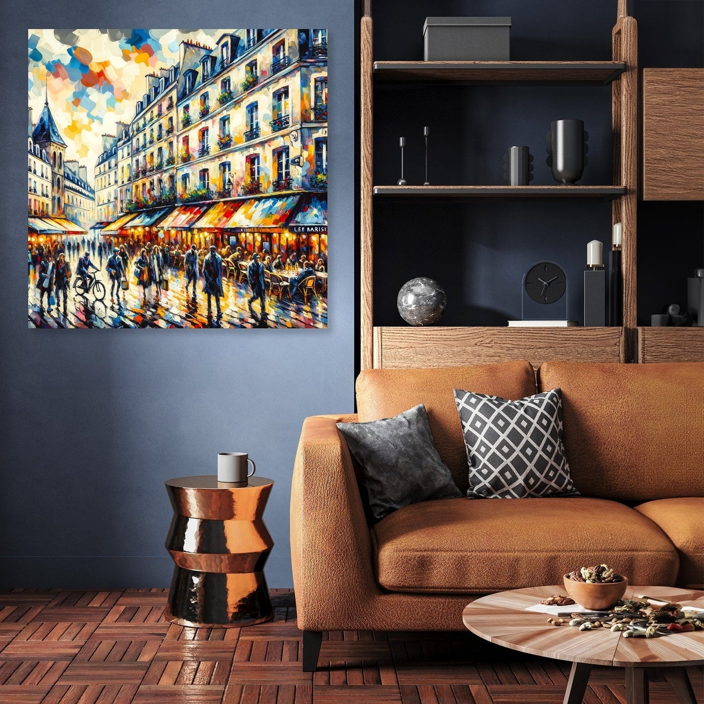 Vibrancy of Paris Le Marais Canvas