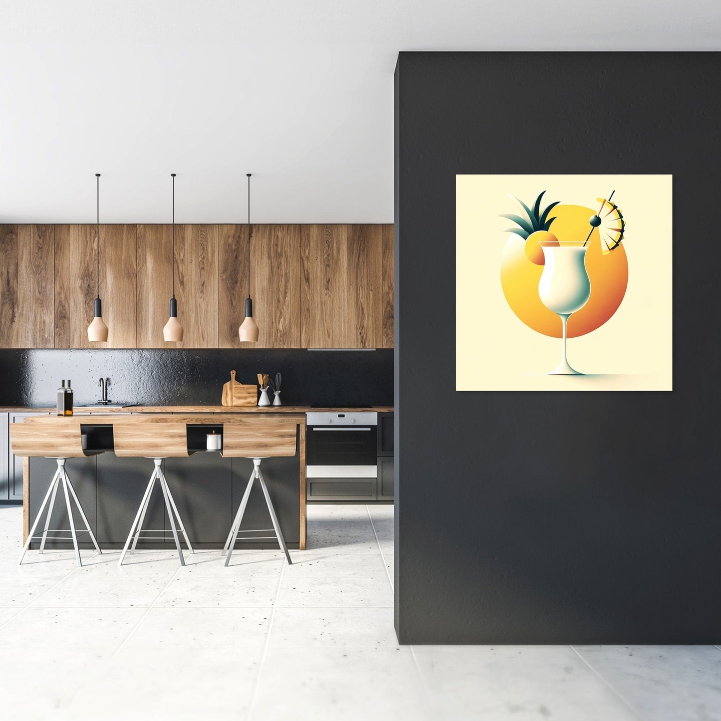 Piña Colada Minimalist Dream Canvas