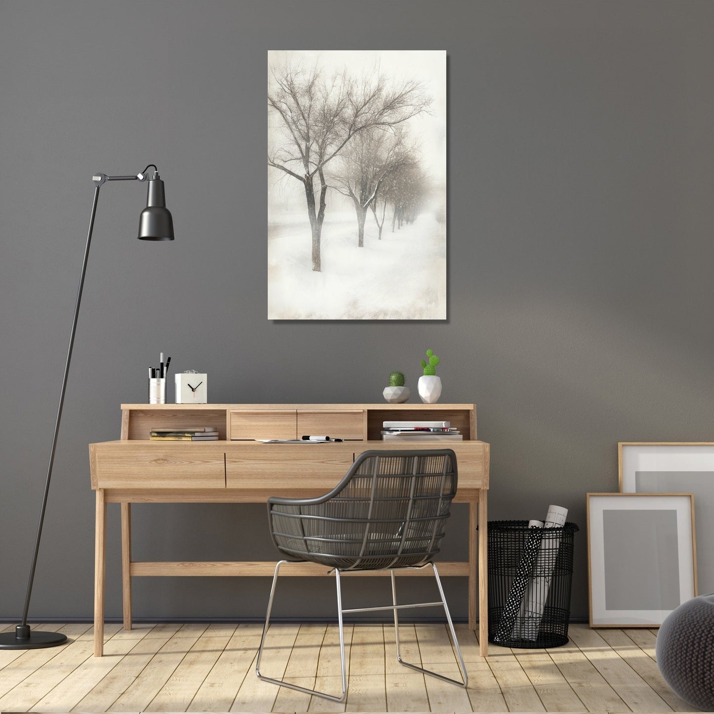 Enchanted Winter Trees Canvas