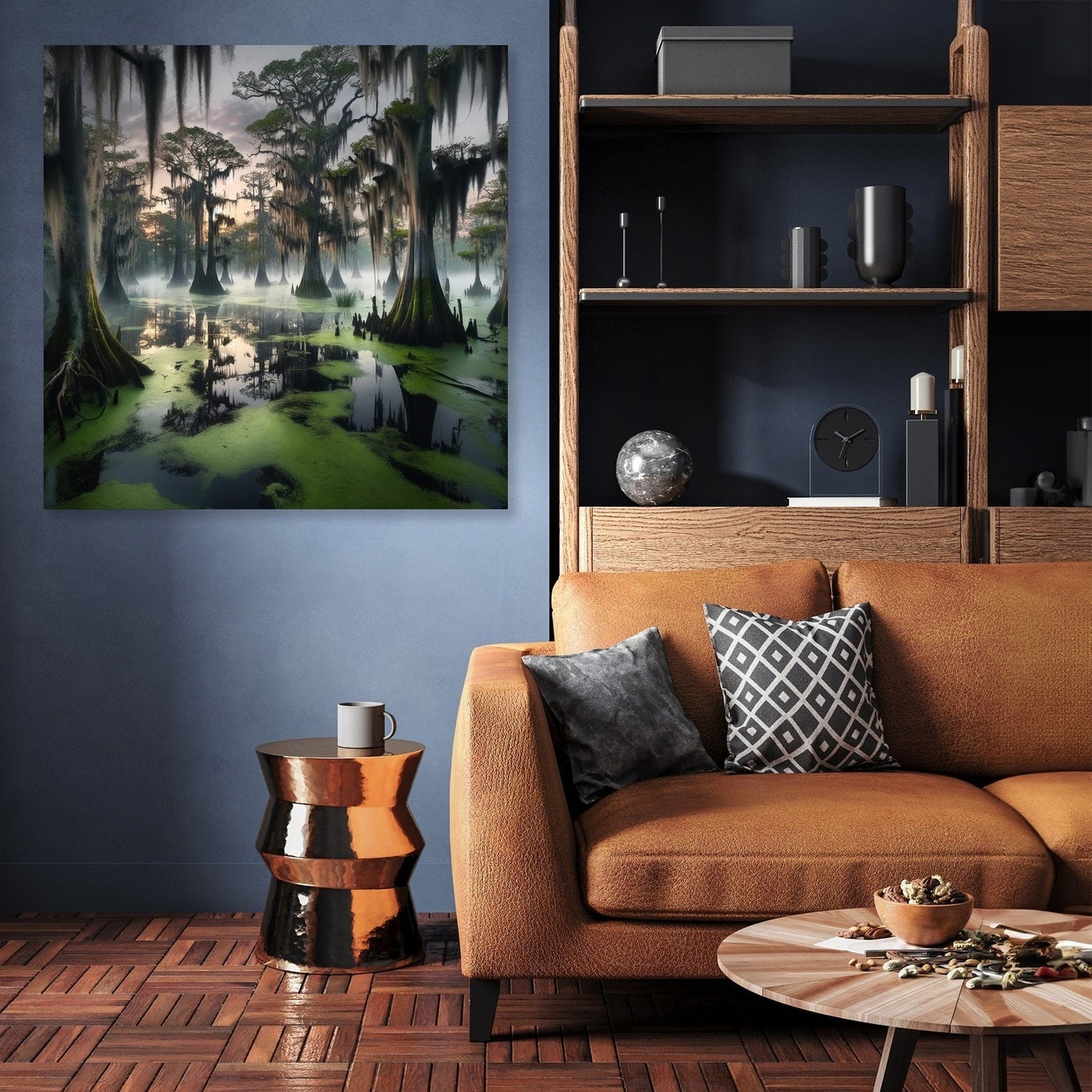 Enchanting Dawn Swamp Canvas