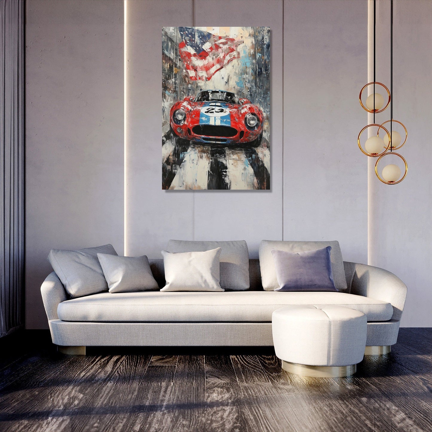 Thrilling Finish Line Canvas