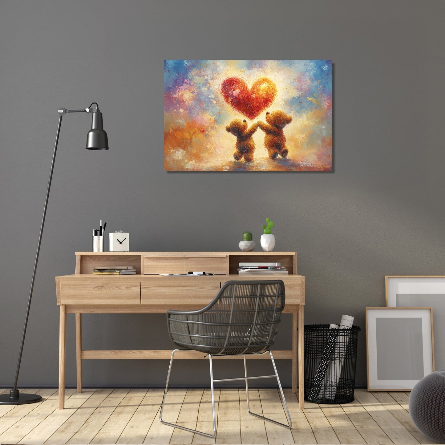 Dancing Teddy Bears Canvas