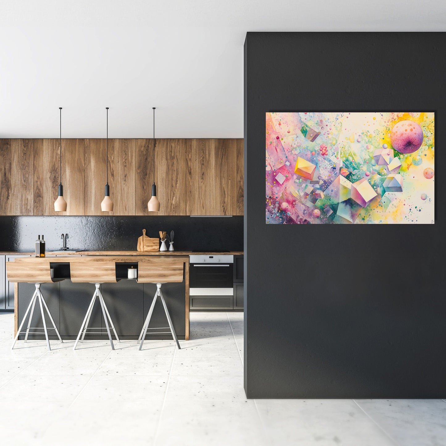 Dream Fruit Geometry Canvas