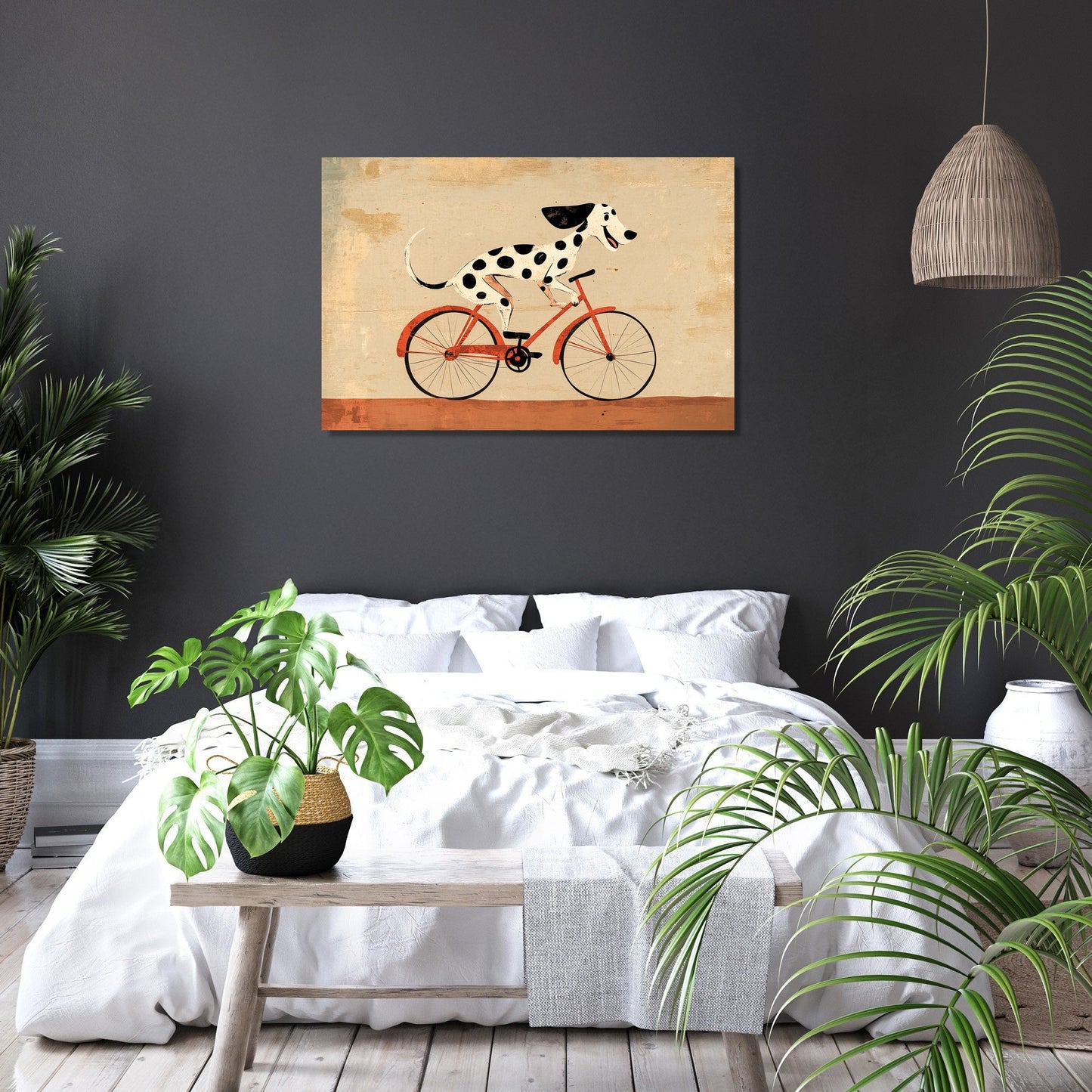 Dalmatian on Wheels Canvas