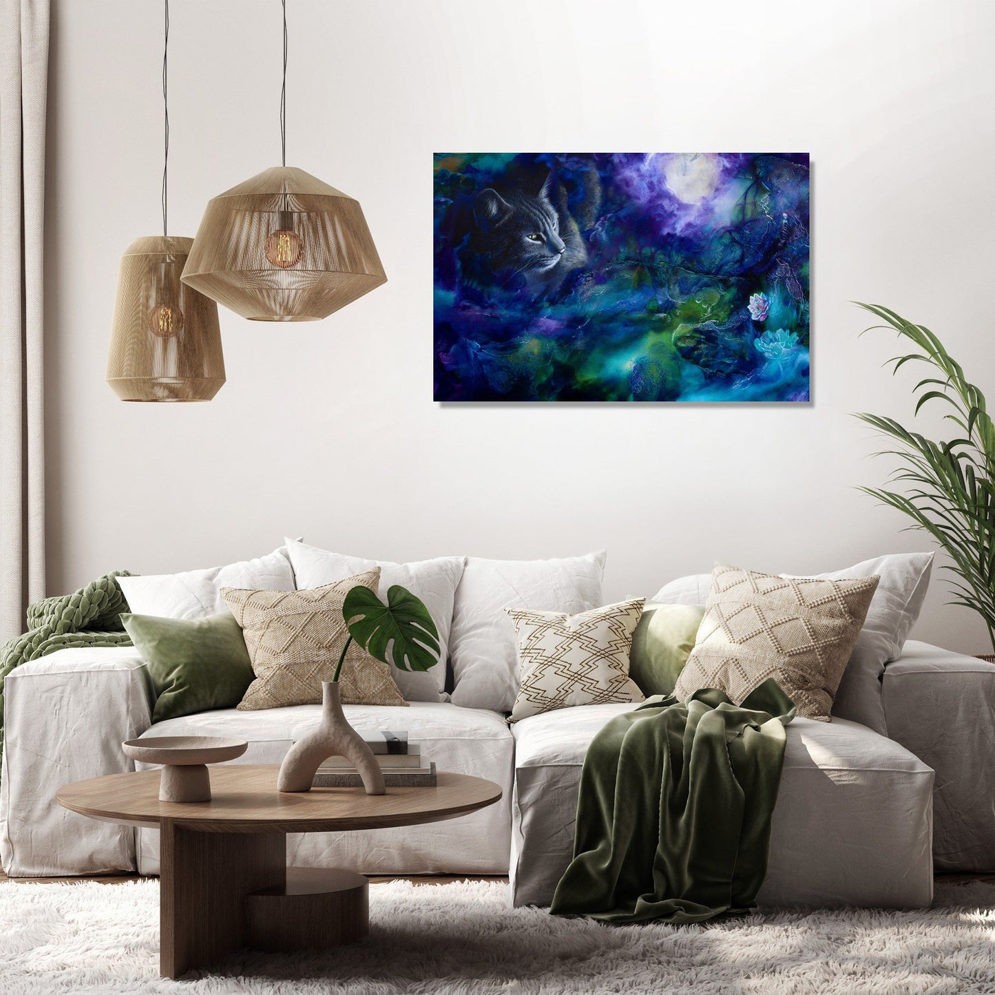 Dreaming Cat Canvas