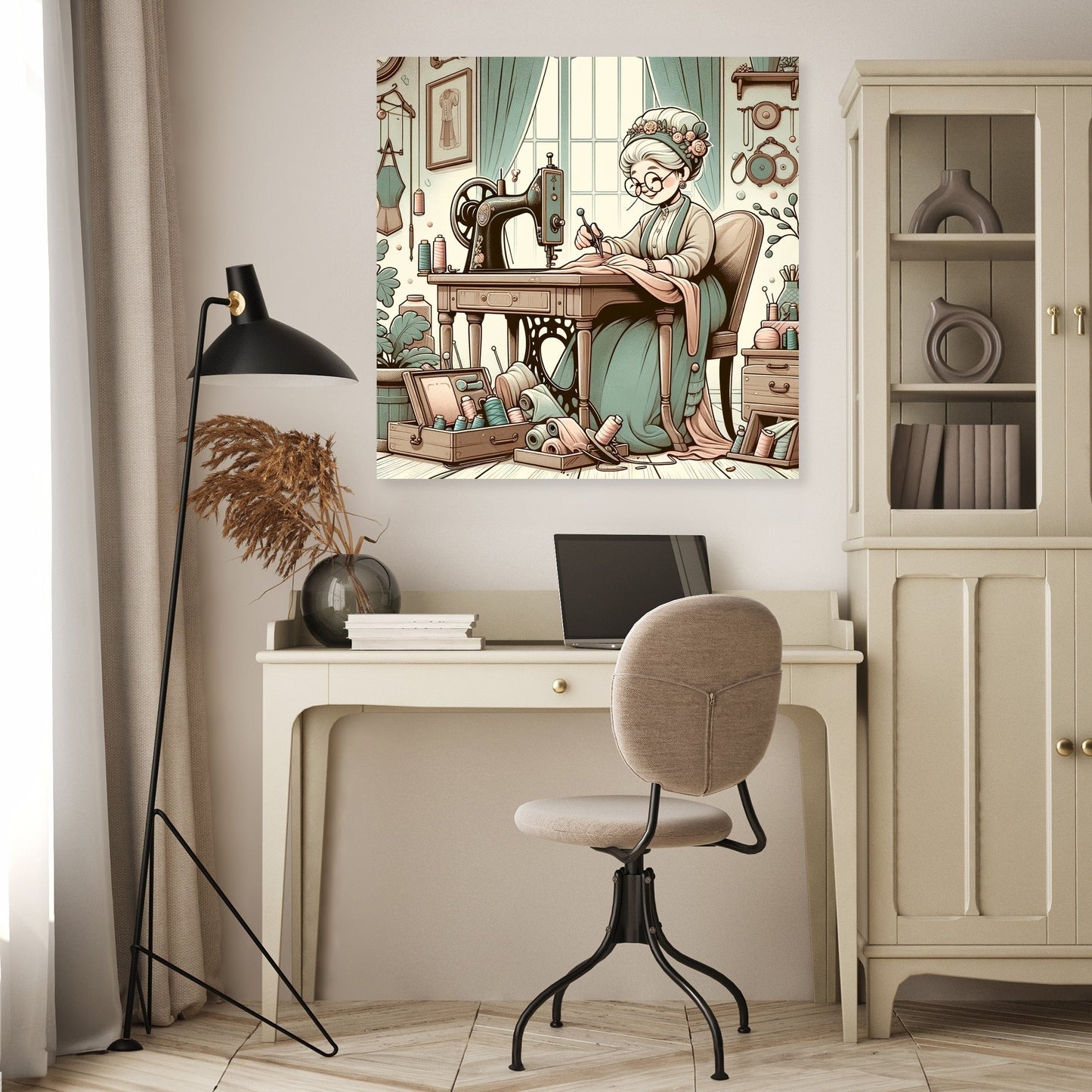 Charming Seamstress Canvas