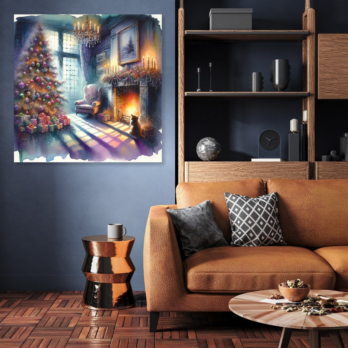 Solitary Christmas Nostalgia Canvas