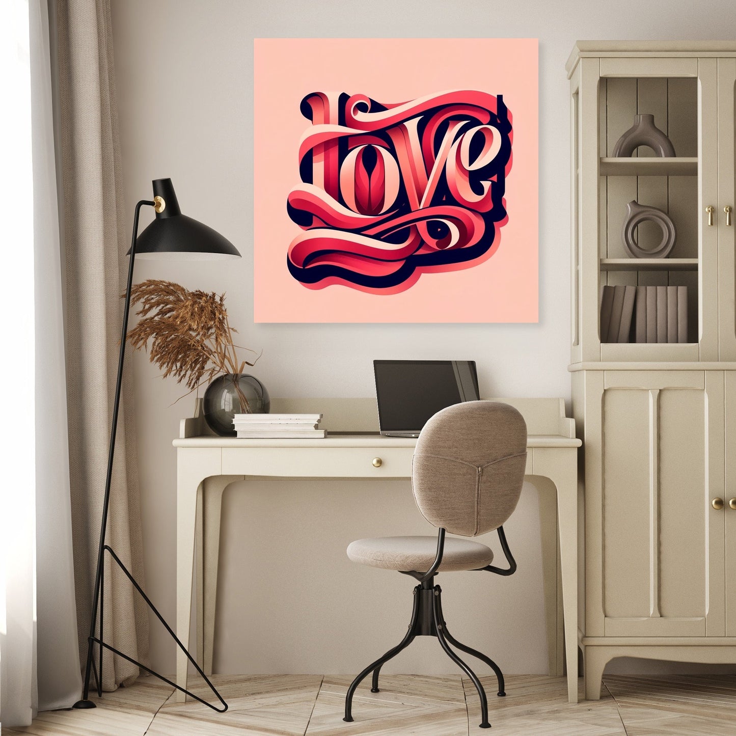 Typography Love Canvas