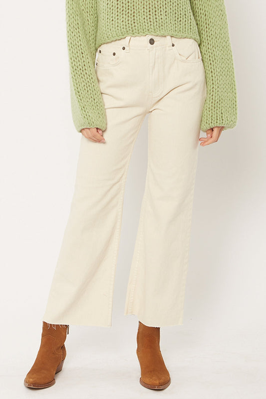 Amuse Society Gabi crop flare denim pant
