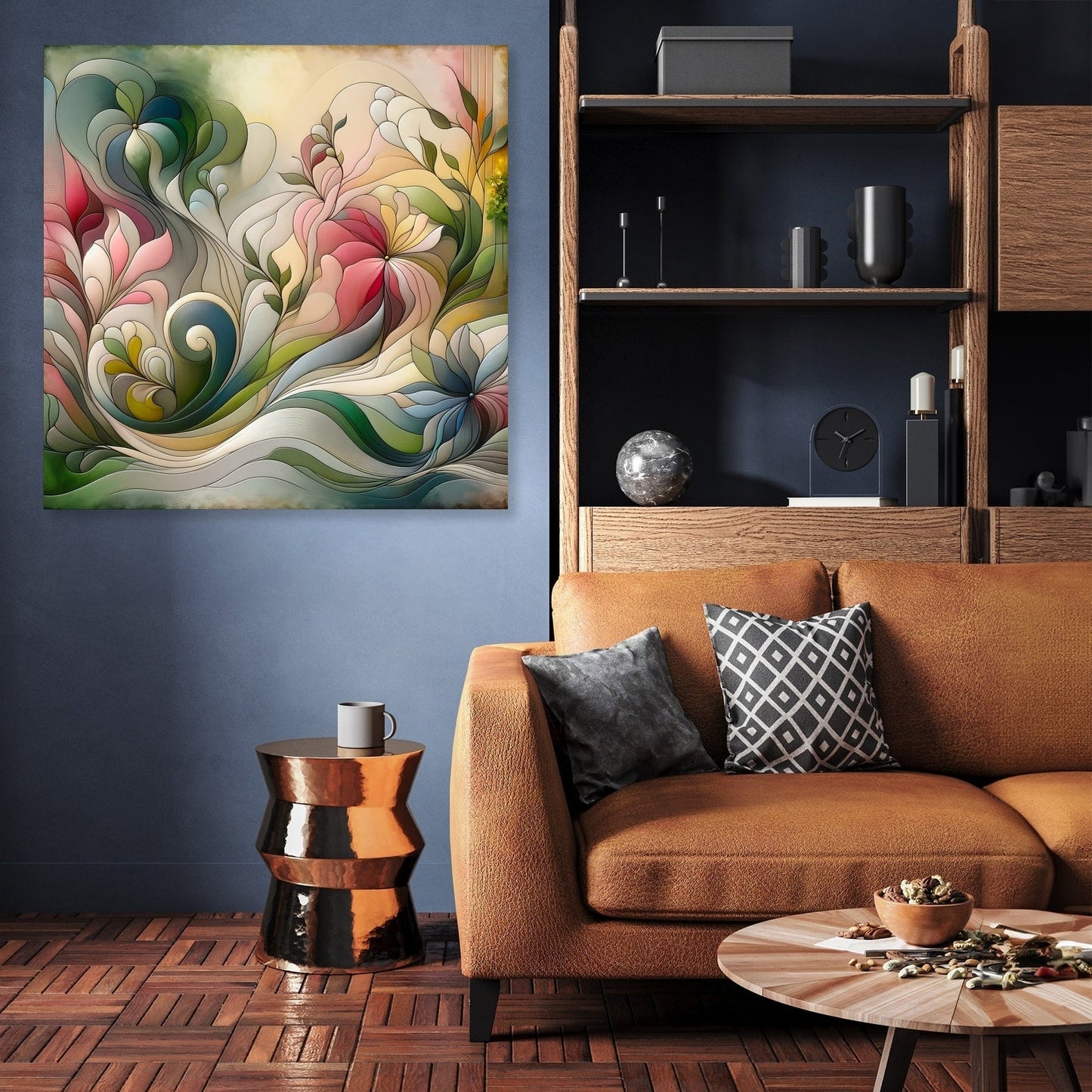 Blooming Abstraction Canvas