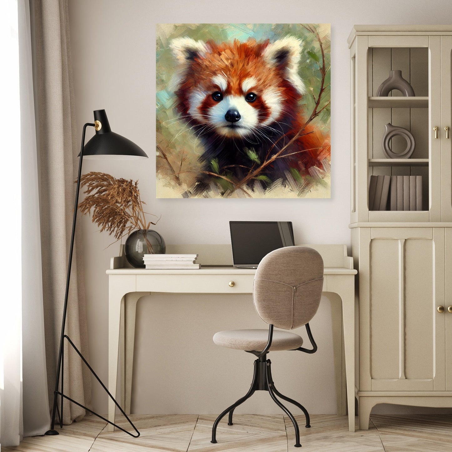 Impressionist Red Panda Canvas