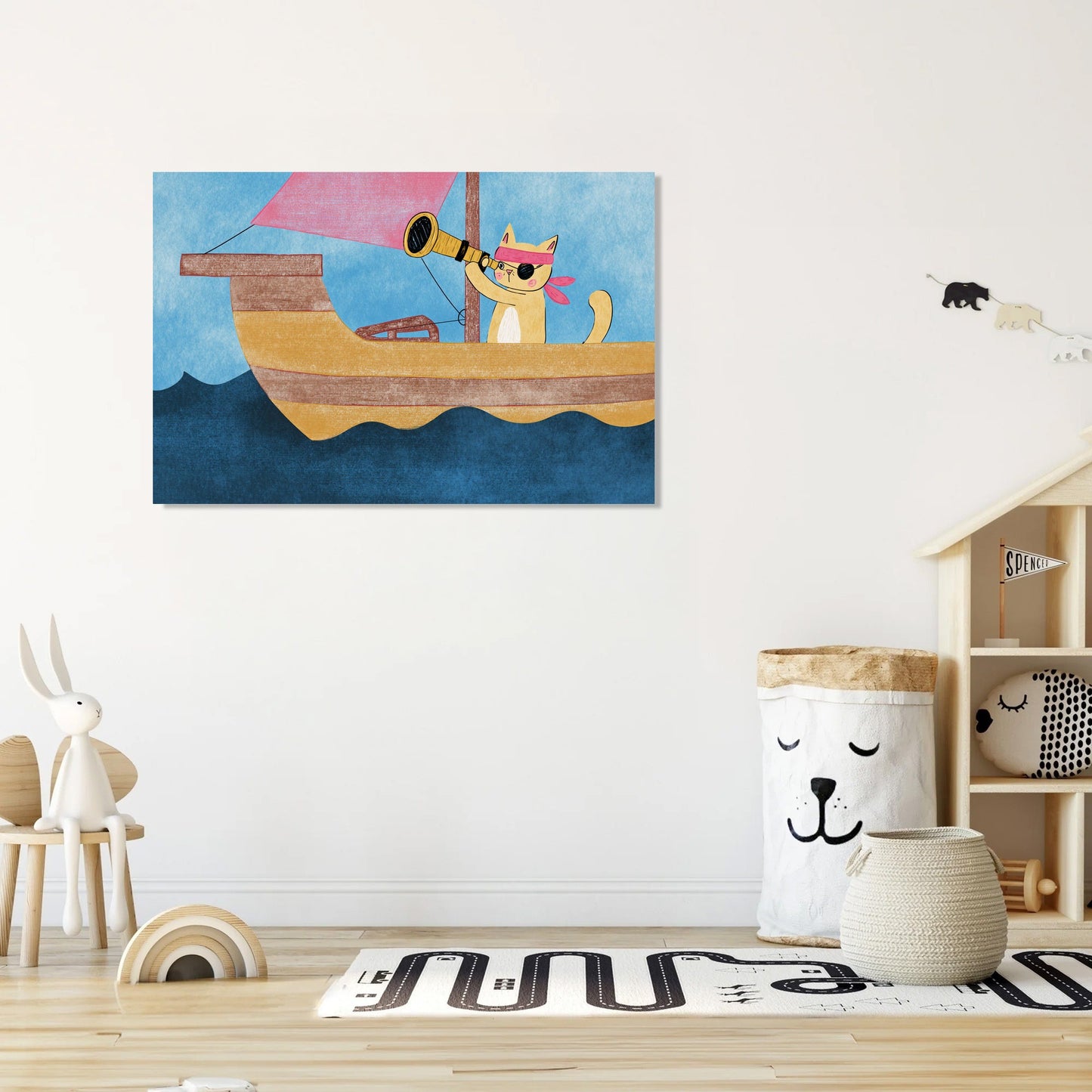 Pirate Cat's Adventure Canvas