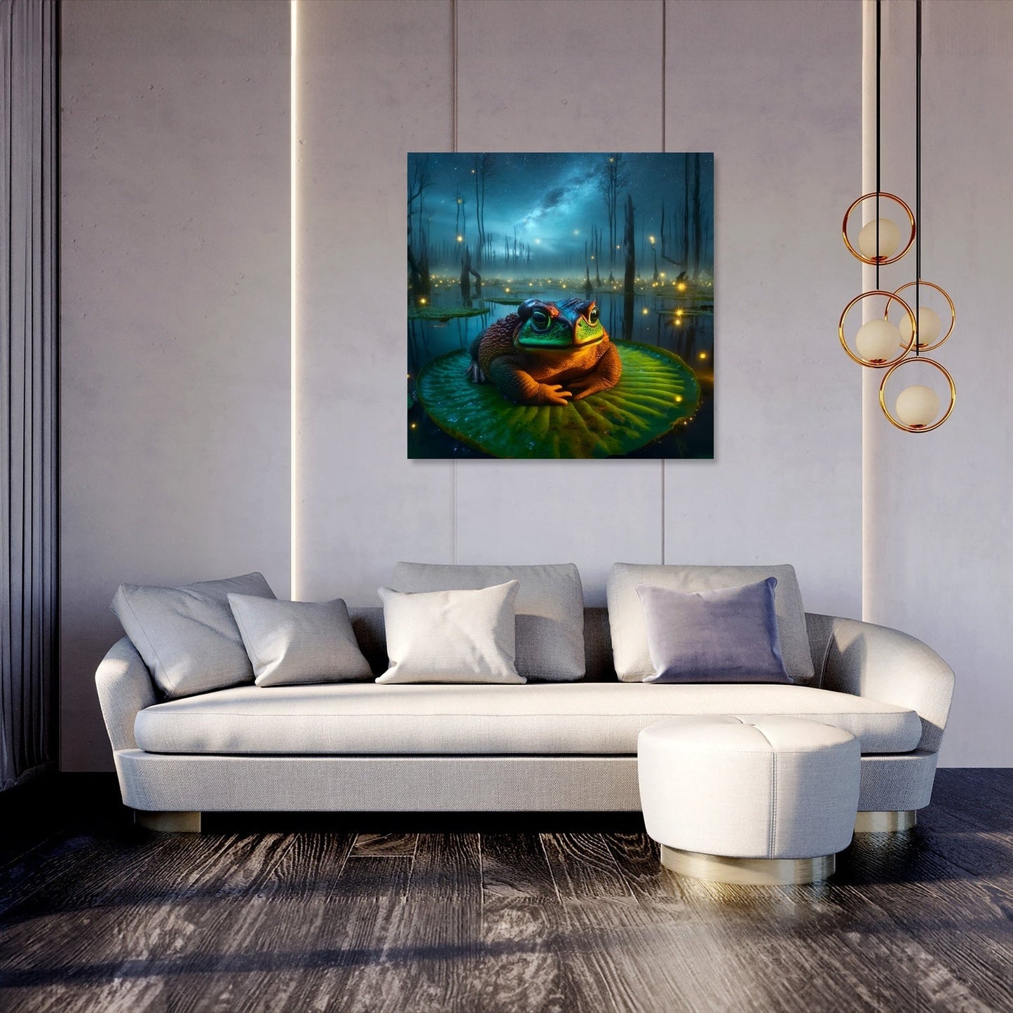 Giant Toad of the Enchanted Marsh Canvas