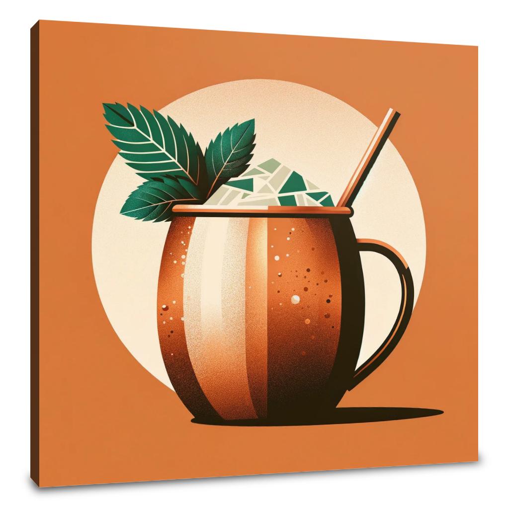 Moscow Mule Minimalist Interpretation Canvas